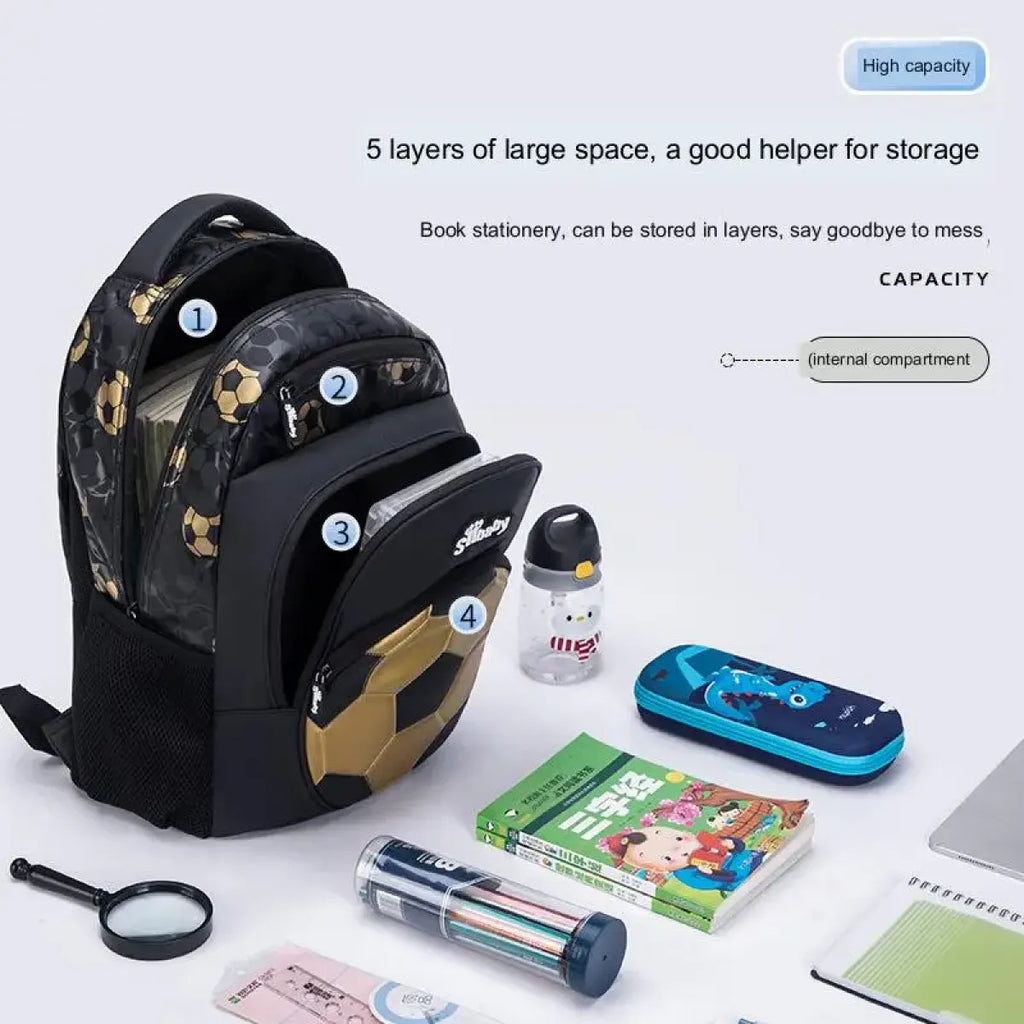 Anime Football Backpack - Schoolbag for Children