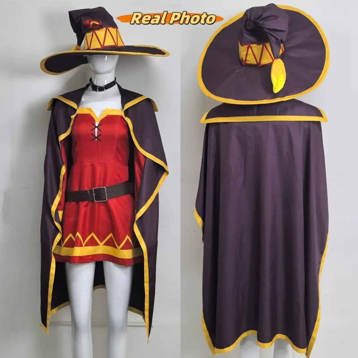 Anime Witch Costume Set with Cloak & Hat