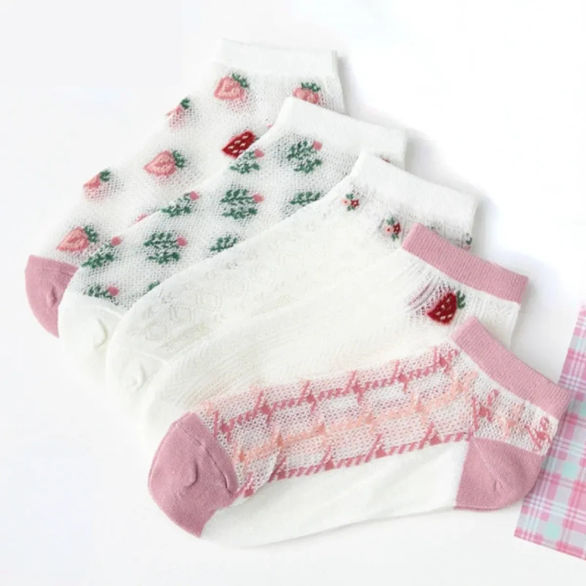 Ankle Boat Socks for Women - Breathable Spring Autumn Casual Socks