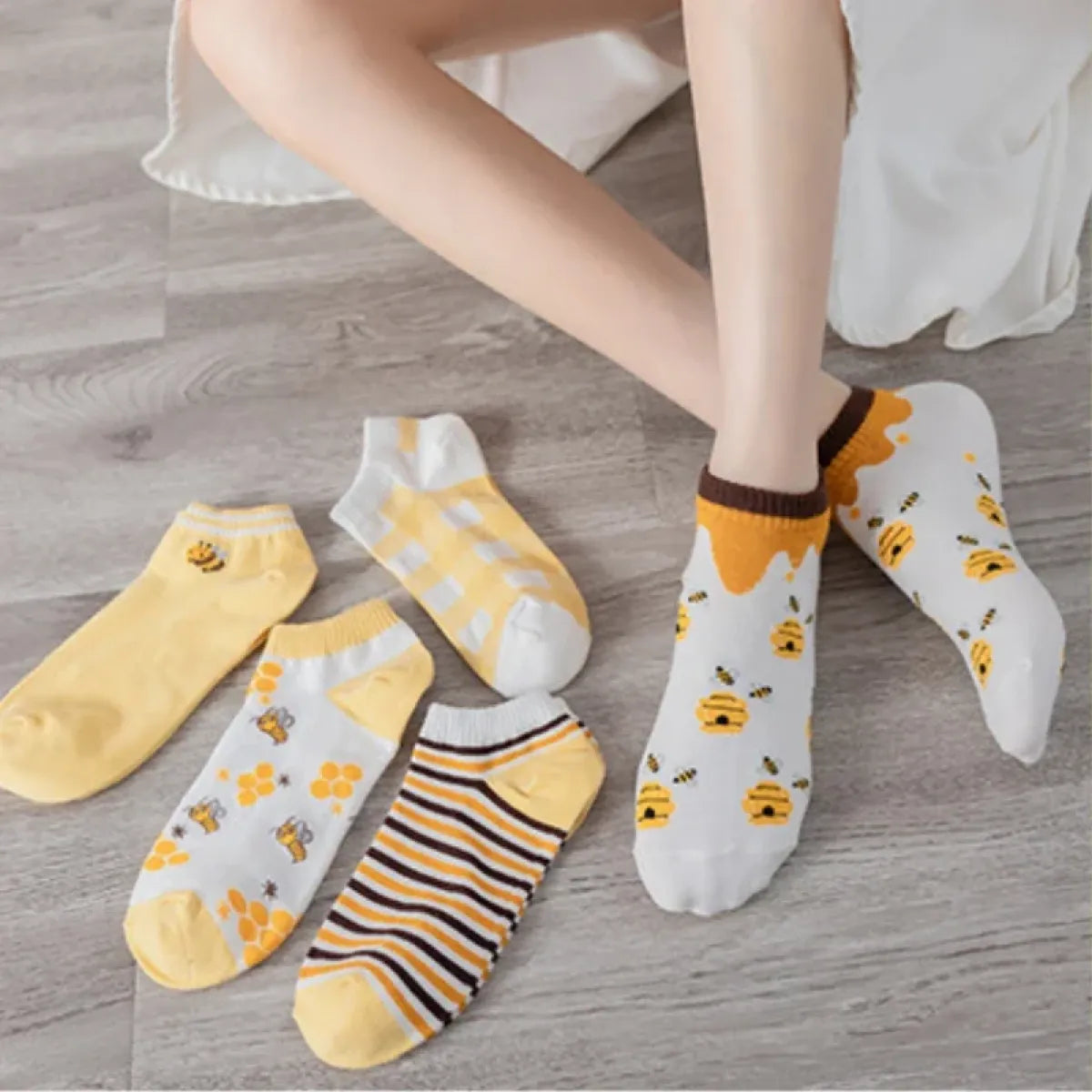 Ankle Boat Socks for Women - Breathable Spring Autumn Casual Socks