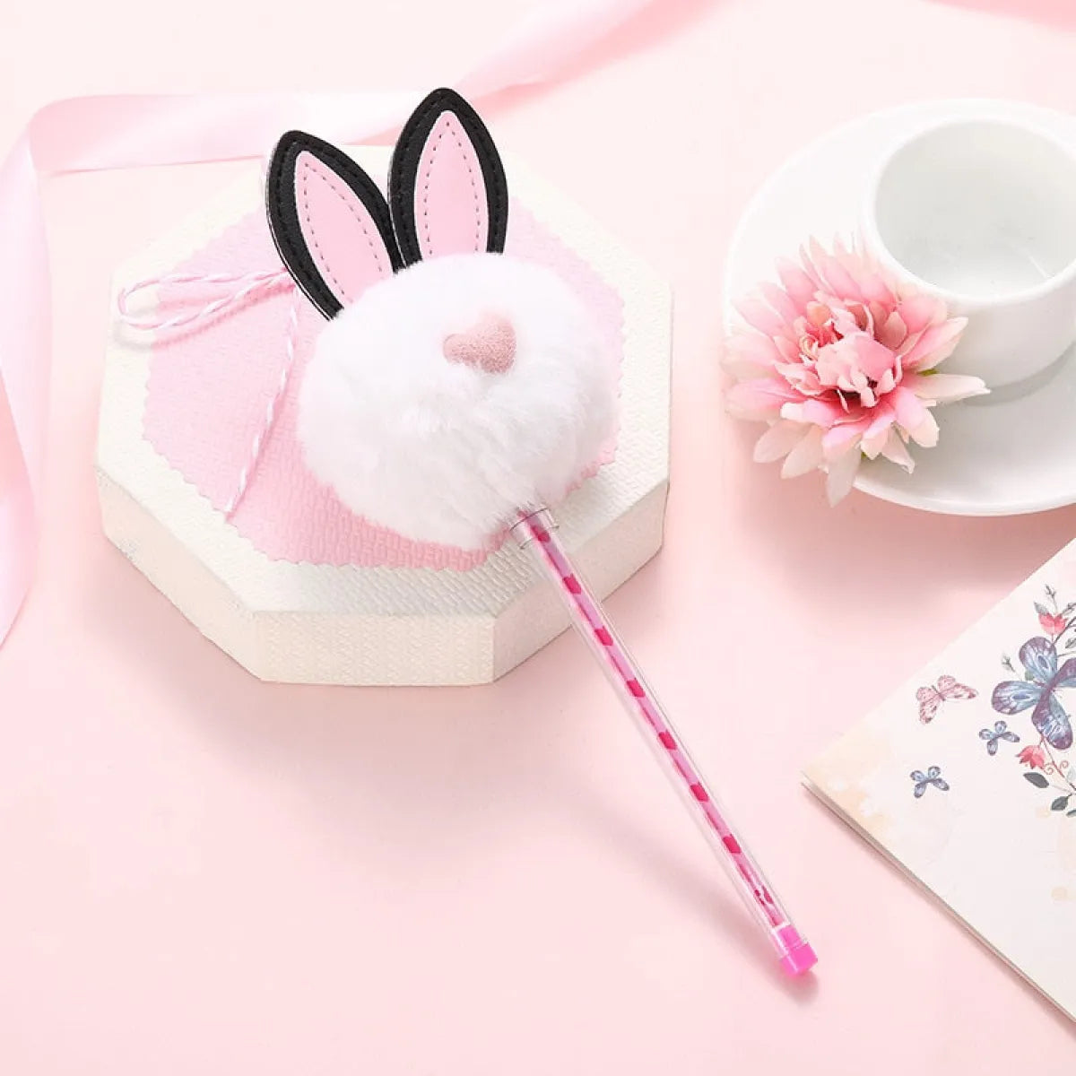 1X Candy Plush Rabbit Gel Pen