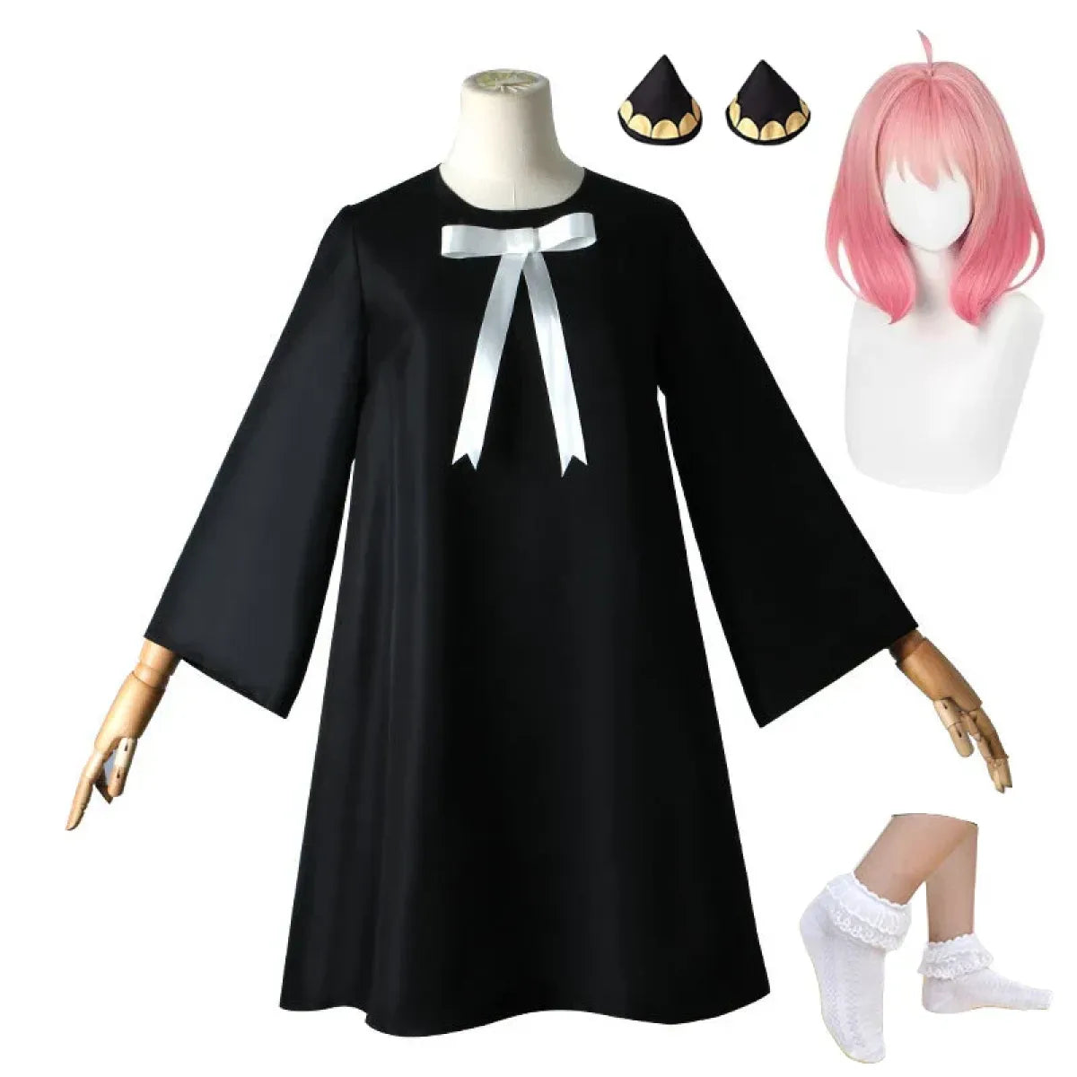 Anya Forger Cosplay Set with Wig & Accessories