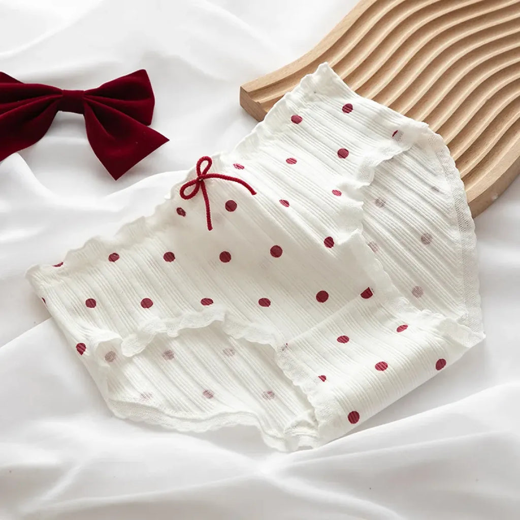 5-Pack Cotton Panties for Women - Plus Size Cute Soft Briefs Sexy Lingerie