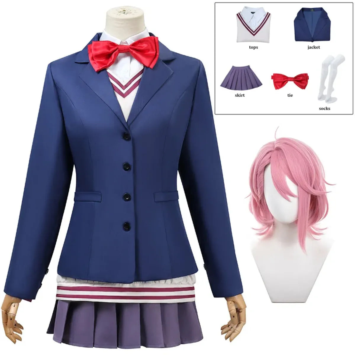 Aira Shiratori Dan Da Dan School Uniform Cosplay