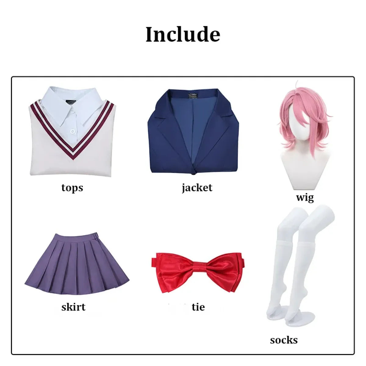 Aira Shiratori Dan Da Dan School Uniform Cosplay