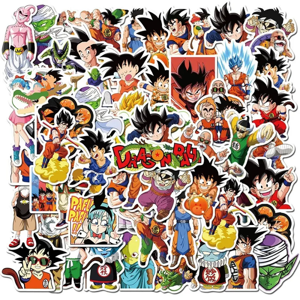 50â€?00pcs Dragon Ball Goku Vinyl Sticker Pack