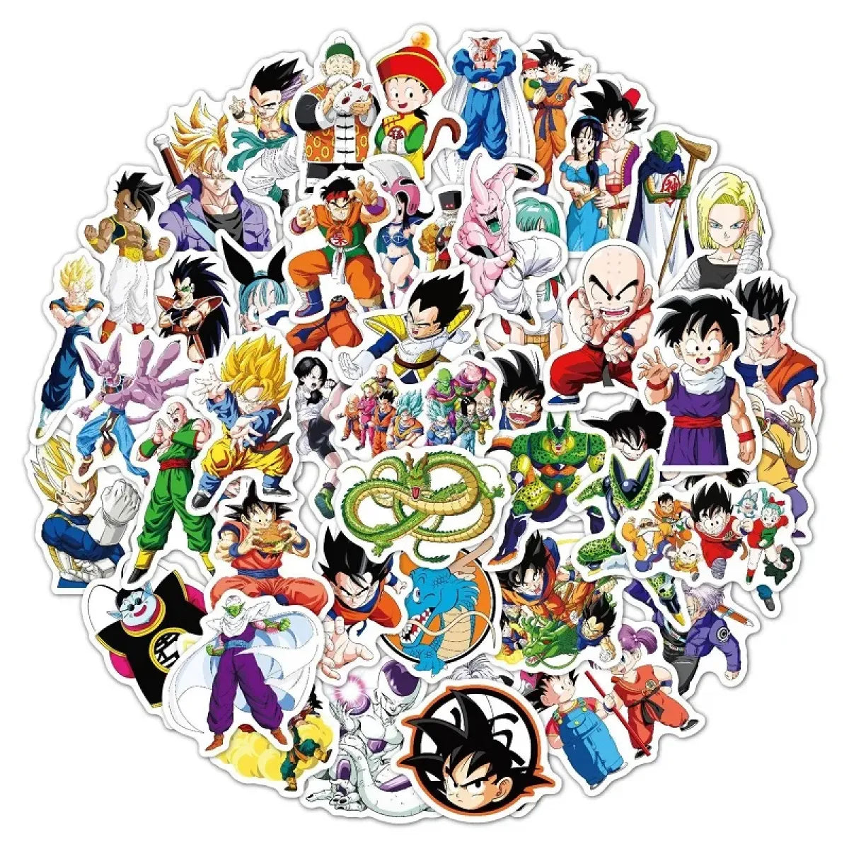 50â€?00pcs Dragon Ball Goku Vinyl Sticker Pack