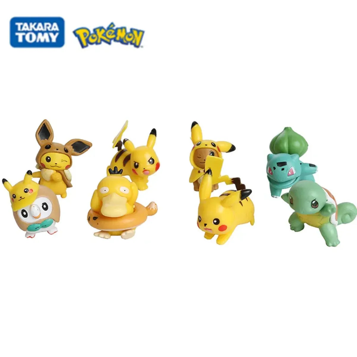 8pc Mini Pokémon Pikachu Figure Set