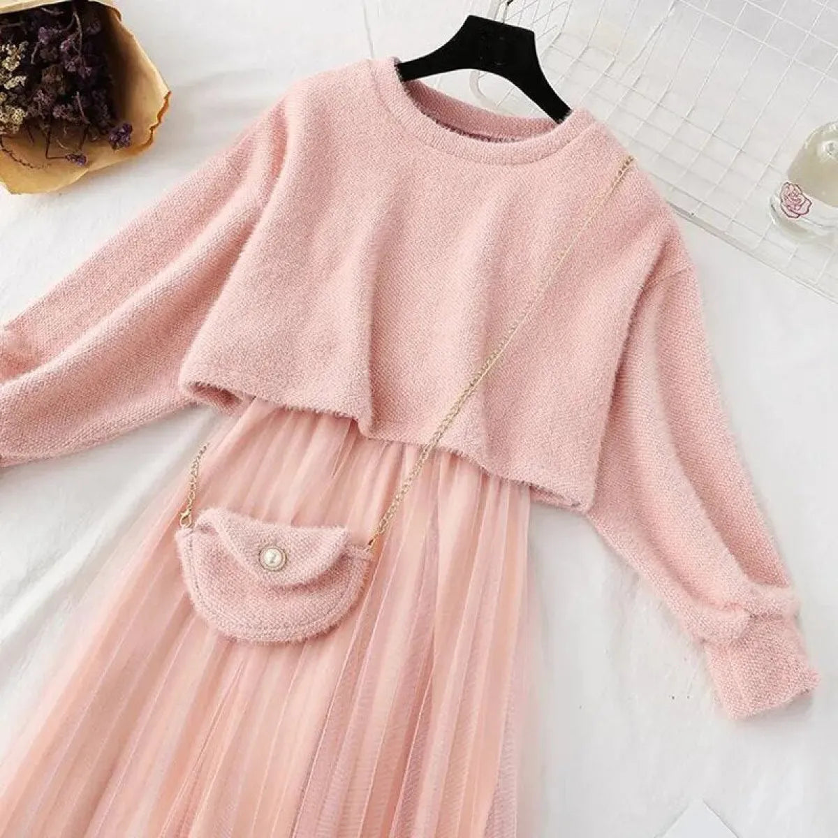 2 Piece Crop Top/Dress