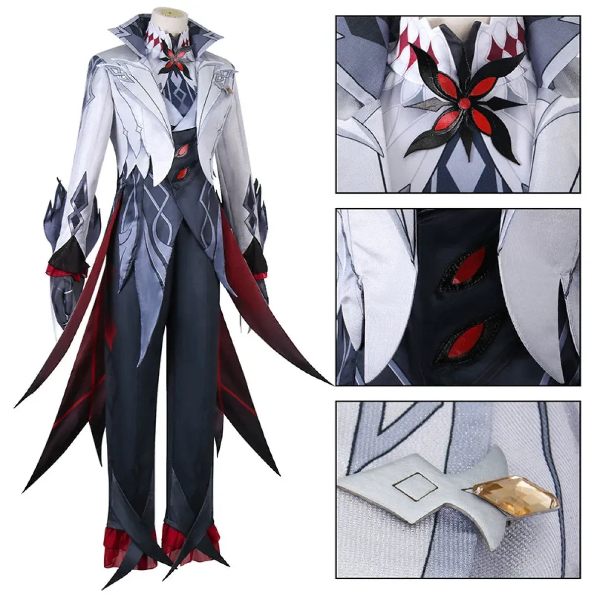 Arlecchino Genshin Impact Cosplay Costume Set