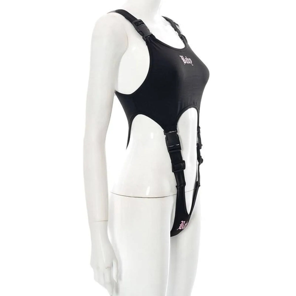 "Baby" Cut Out Bodysuit