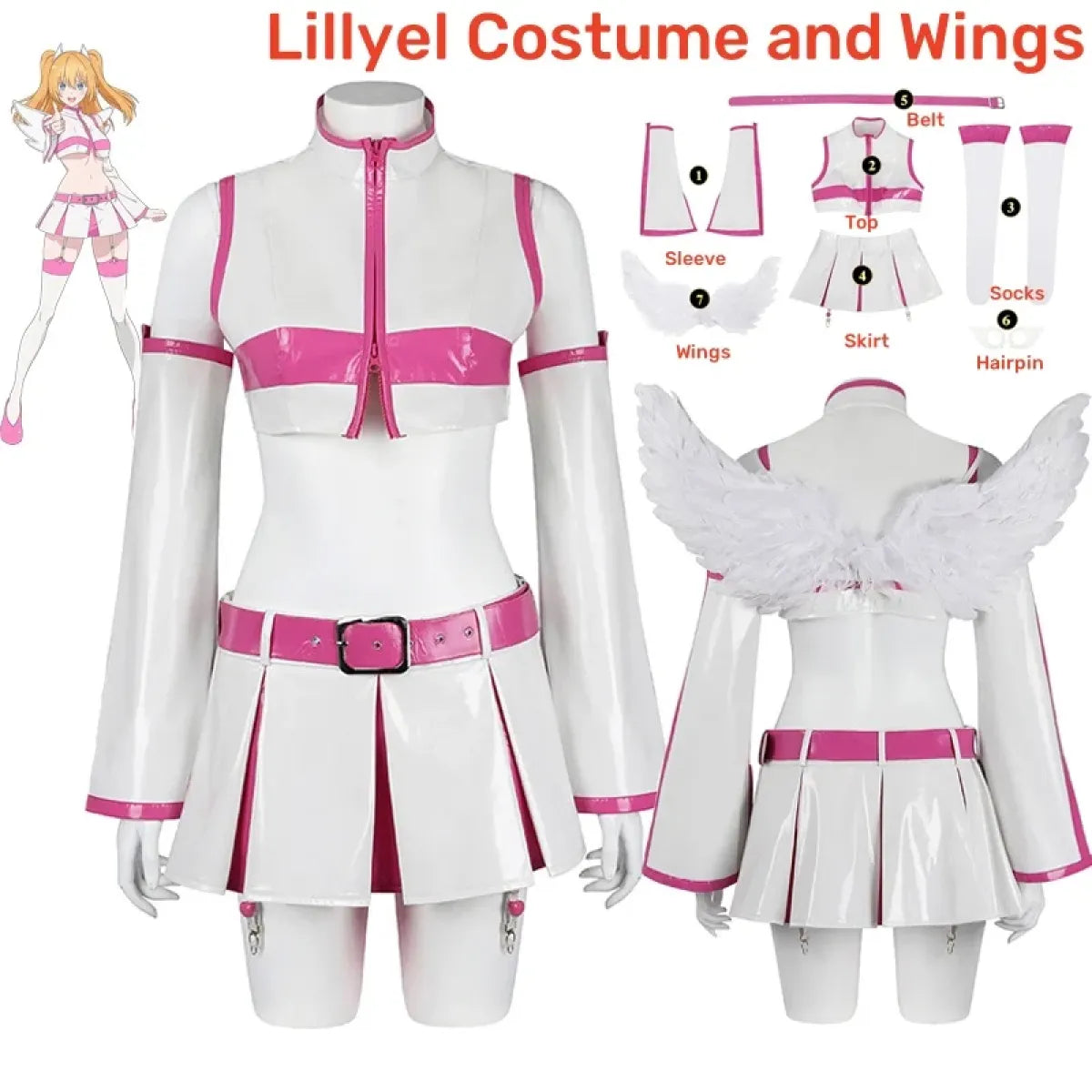 2.5D Seduction Lilysa Amano Cosplay Costume â€?Full Set with Wig