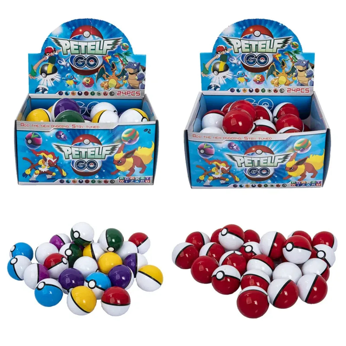 24-Piece Pocket Monster PokéBall Figure Set