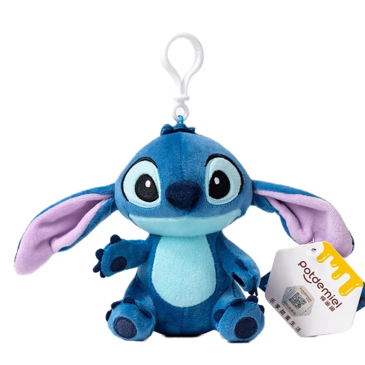 12cm Kawaii Stitch Plush Keychain â€?Blue & Purple Bag Charm Accessory