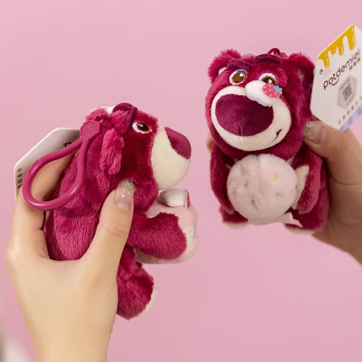 12cm Kawaii Stitch Plush Keychain â€?Blue & Purple Bag Charm Accessory