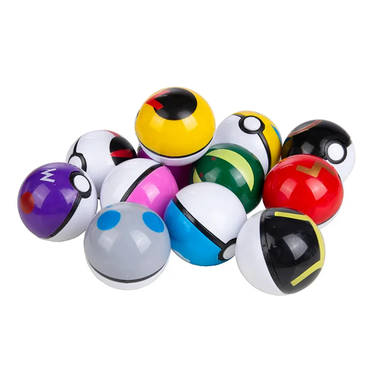 12-Piece Pocket Monster Pokeball Figure Set