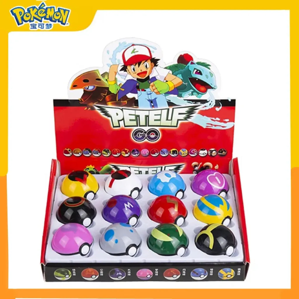 12-Piece Poké Ball & Mini Figure Capsule Set