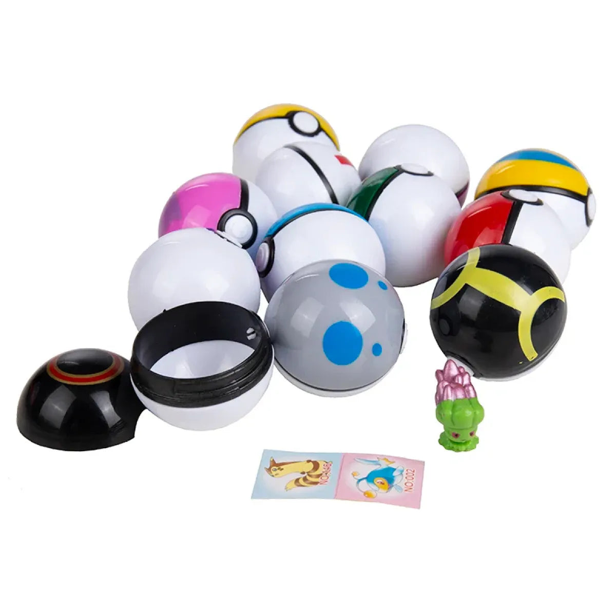 12-Piece Poké Ball & Mini Figure Capsule Set