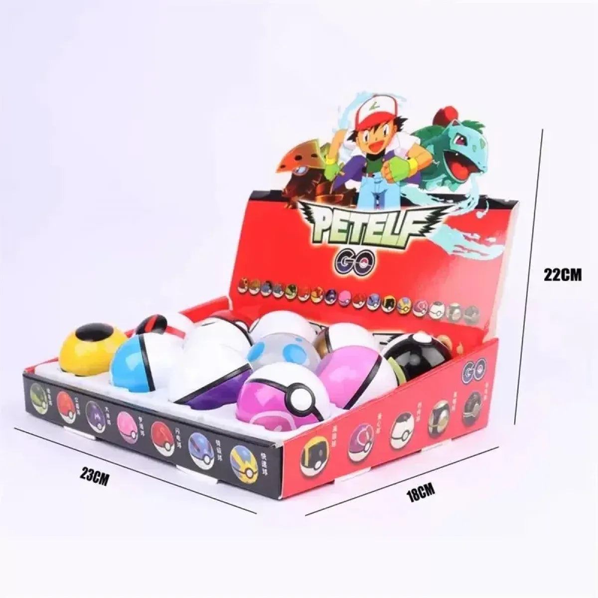 12-Piece Poké Ball & Mini Figure Capsule Set