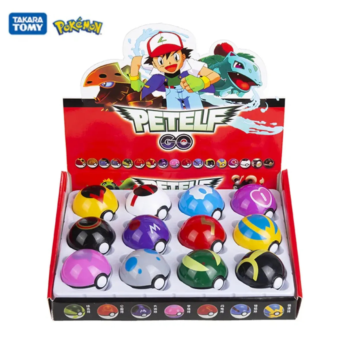 12-Piece Poké Ball & Mini Figure Capsule Set
