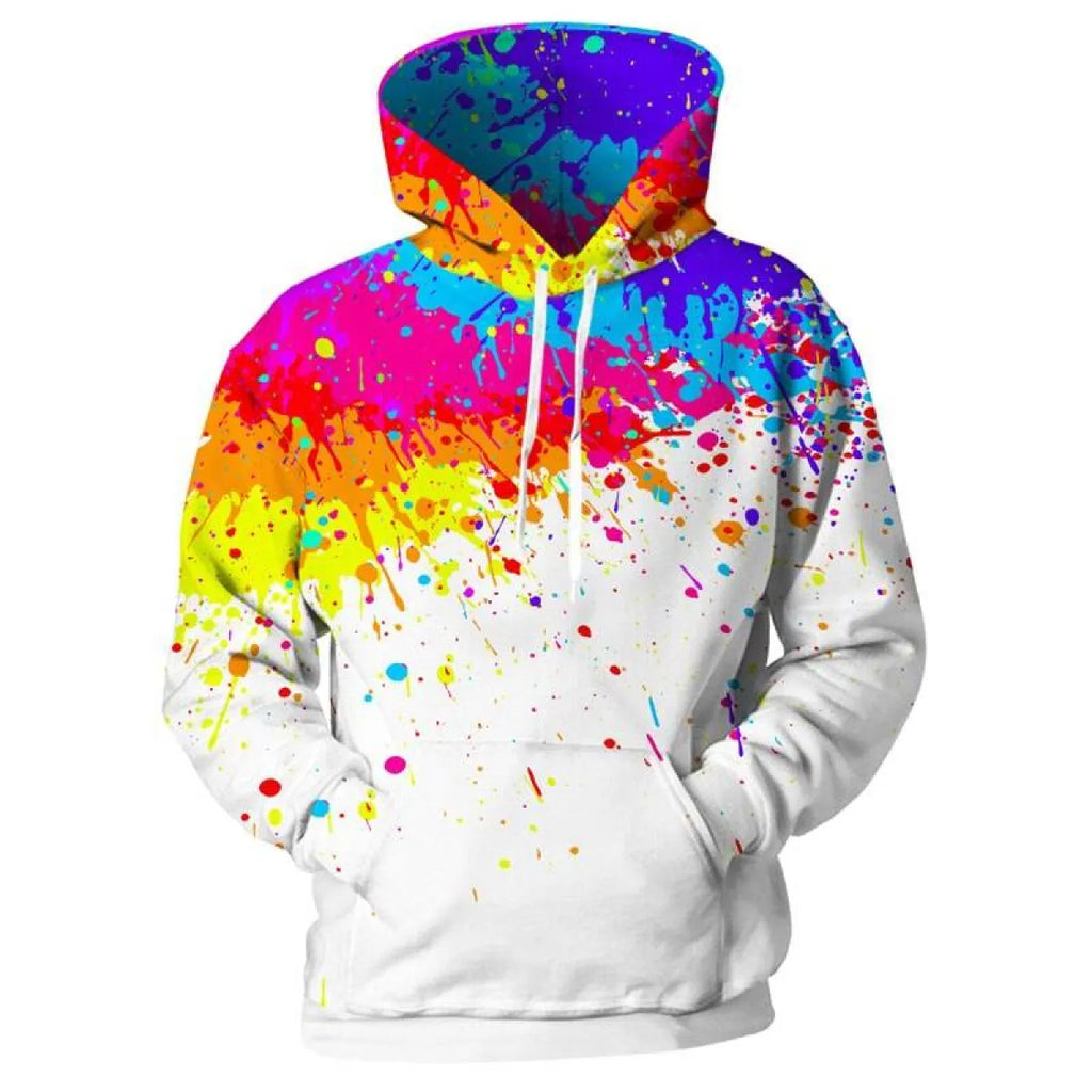 3D Spray Paint Printed Hoodie