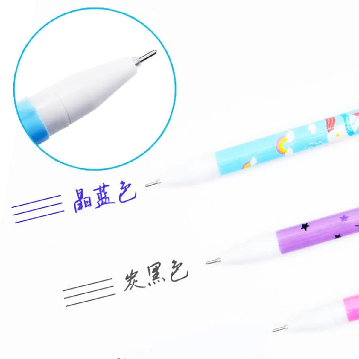 4Pcs Unicorn Erasable Gel Pen
